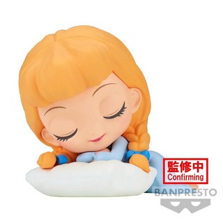 BANPRESTO Q posket 仙杜瑞拉睡姿公仔 (ver.A) 超萌可愛模型擺件, 1個
