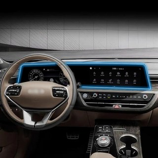 미르파크 K8 GL3 호환 파노라믹 커브드 디스플레이 내비게이션 보호필름, 네비게이션+공조기(지문방지), 1GB