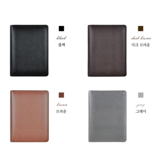 고급다이어리 4종 선물 자기관리 계획 일년 목표 설정 실행 성취, 브라운[H0440](1개)