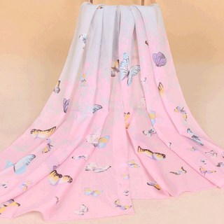 (당일발송) 나비스카프 시스루 쉬폰 나비 스카프 효도선물 나비축제 생일 행사 선물용