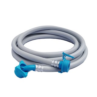 세탁기 급수 호스 2m 기본형 교체 카플링 원터치 커넥터 세탁호스 연장 수도꼭지 부속, 1개, 2m 회색