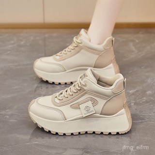 厚底老爹鞋 增高休閒鞋 2025春季女鞋 高幫透氣運動鞋 韓版百搭厚底增高休閒老爹鞋