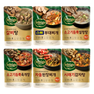 비비고 프리미엄 국탕찌개 6종, 2.7kg, 6개