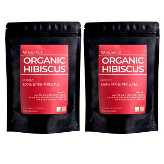 [25년 햇차] 독일 티 전문 기업이 생산관리한 무아러스 유기농 히비스커스 미세플라스틱 프리 티백, 1개, 50개입, 75g