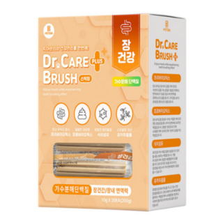 장건강 닥터 케어 브러쉬 플러스 기능성 가수분해 단백질 껌 반려동물