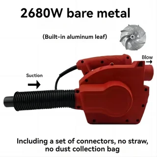 산업용 등급 집진기 송풍 및 흡입 진공 청소기 전기 절단 슬롯 밀링 기계용 2680W, 02 Bare   machine