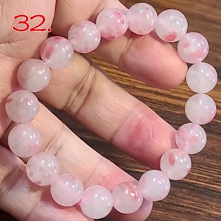 櫻花雨薔薇薔薇輝石手鍊手環手珠玉化薔薇石11mm天然水晶玉石特賣