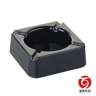 雷霆百貨方形煙灰缸，電木材質耐高溫，簡約設計易清潔，居家辦公皆適用, 1個