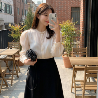 여성 여자 광택 블라우스 차이나 럭셔리 새틴 실크 블라우스