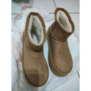 Steve Madden CRUE 厚底短雪靴 US6 僅試穿 超美 厚底增高 時尚短靴 冬季保暖