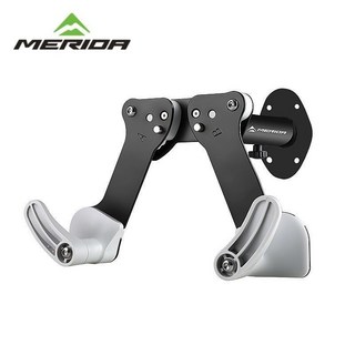 美利達自行車室內掛壁架立式停車架，適用山地公路車家用墻壁掛鈎展示架，立車架駐車架停車架掛車架自行車停放架, 1個, 牆壁掛架-黑色, 黑色