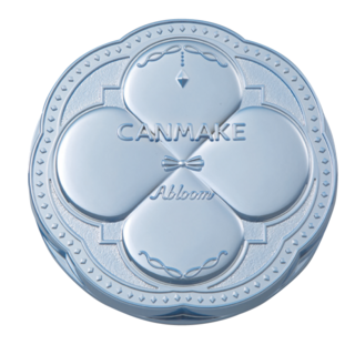 CANMAKE Abloom 光澤定妝粉餅 01四葉草 棉花糖粉餅 定妝 蜜粉, 1個