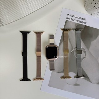 O'CLOCK STUDIO 細版米蘭磁力不鏽鋼錶帶 適用於Apple Watch, 1個