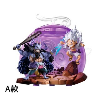 BANDAI 航海王果實公仔GRAND1 轉蛋 魯夫 海道 全2款, 1個, A款/一般款-紫色 24A15