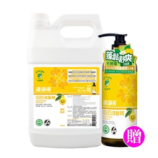 清淨海 環保洗髮精/檸檬 洗髮 溫和自然 植物萃取 蓬鬆 環保標章, 1件, 4000ml+750ml (請選宅配), 4L