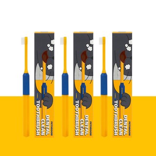 페스룸 덴탈 클린 칫솔 XS(3EA) 고양이 강아지전용 초소형 초극세사모 칫솔 입냄새 치석제거