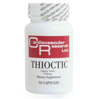Cardiovascular Research 硫辛酸膳食補充膠囊 100mg, 50顆, 1罐