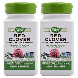 Nature's Way 然萃維 紅花苜蓿素食膠囊 800mg, 100顆, 2罐
