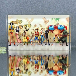 원피스 애니메이션 캐릭터 밀짚모자 해적단 아크릴 피규어 스탠드 장식 15cm, 10x15x1cm