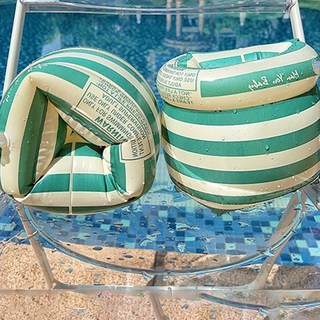 유아팔튜브 아이구명조끼 암튜브 암링 어린이, 1개, 그린줄무늬