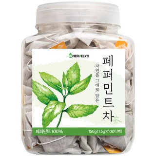 이너블릭 1500만 티백 판매 페퍼민트 티백 페퍼민트 차, 1개, 100개입, 1g