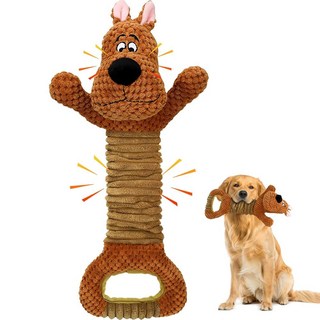 호마운터 개 귀여운 악어 삐걱거리는 플러시 애완동물 소형 및 대형 품종을 위한 인터랙티브 츄 공격적인 츄어와 강아지 반려견, Brown 1, Dog