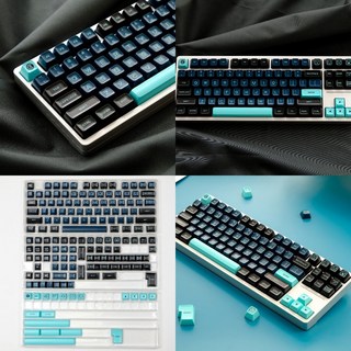 鍵鬥士 哥吉拉怪獸配色 英文鍵帽 類SA高度 大全套160鍵 機械鍵盤 磁軸 PBT材質, 哥吉拉怪獸