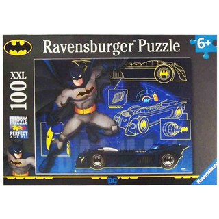Ravensburger 維寶 維寶拼圖 蝙蝠俠蝙蝠車 6歲以上, 100片, 1盒