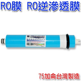 現貨 工廠直營 RO膜 RO逆滲透膜 適用各廠牌RO機 1812-75加侖 第四道濾心, 1個, 1入, 1入