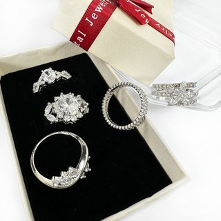 韓勢力 鋯石水鑽戒指 閃亮亮5款大集合 6-9號 優雅氣質 防退色 鍍24k金色