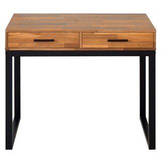 HOPMA 工業風二抽工作桌 E-GS9022 台灣製造 E1級塑合板, 拼版柚木