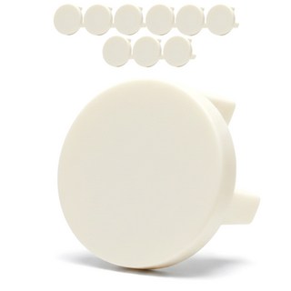 다이써생활 프리미엄 콘센트 안전 커버 아기 전기 보호캡, 01.크림, 10개