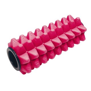 成功 滾筒按摩球組：筋膜放鬆、穴道指壓、足底按摩，瑜珈健身後的最佳舒緩工具, 1個, 迷你按摩滾筒-高硬度桃(16x6.6cm