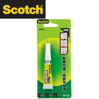 3M 4004 多用途瞬間膠 (快乾) 2g，快速黏合、多種材質適用，居家修繕DIY好幫手, 1個