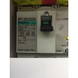 富士 漏電斷路器 EW50RAG 3P 10A.15A.20A.30A.40A.50A, 1個, 30A