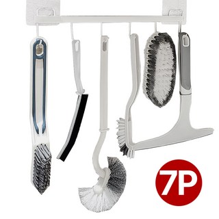 위슬러 2세대 욕실 청소 7종 모서리솔 틈새솔 스퀴지 커브형 변기솔 거치대, 1개, WSL4477-A