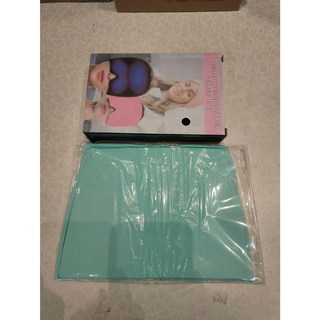 AllSettHealth 雙層淡綠色凝膠冷熱敷頭套 物理降溫冰敷帽 冰熱兩用舒緩頭部不適, 1個, 雙層淡綠色(前後冷敷/熱敷)