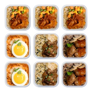 방탄푸드 닭가슴살 곤약 볶음밥 도시락 230g 4종 8+1팩 (김치볶음 2팩 + 숯불고기 2팩 + 미트볼 2팩 + 제육볶음 3팩) / FMD 컵밥 식단, 1개