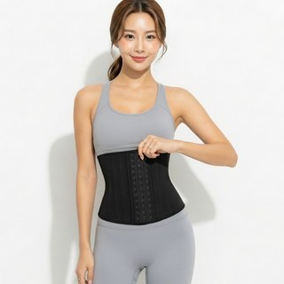 여성 25 스틸본 라텍스 흉통 흉곽 코르셋