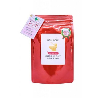 DÉLU COLÉ沖繩甘蔗纖維粉，天然膳食纖維，促進腸道蠕動，排便順暢，輕盈舒暢，獨立包裝方便攜帶, 1個, 1份