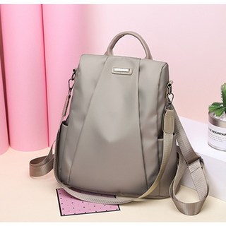 有間小鋪 防盜旅行包 防水尼龍單肩包 多功能包包 中型大容量背包 防刮後背包 超輕女包 雙肩包 逛街包 女士背包女, 卡其色, 卡其