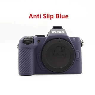 Nikon Z50 II Mark 미러리스 카메라 용 고무 실리콘 케이스 커버 프레임 스킨, 08 Anti Slip Blue