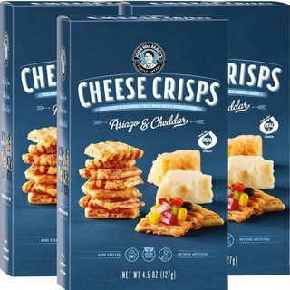 JOHN WM. MACY'S CHEESESTICKS John Wm. Macy's 치즈Crisps Asiago & Cheddar Twice Baked Sourdough 크래커 M, 1개