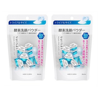 Kanebo Suisai 가네보 일본 수이사이 뷰티 클리어 워시 클렌징 엔자임 파우더 효소 세안제 15개입 6g 2팩, 2개