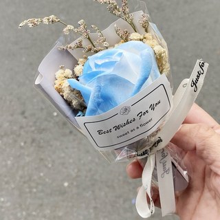 【森林海】迷你永生花束附提袋：教師節/畢業/情人節禮物首選，拍照道具, B09, 1個