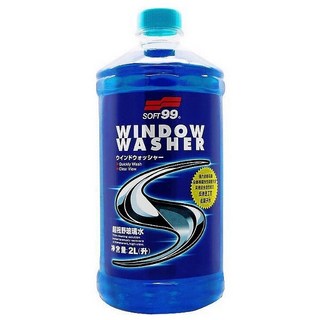 和霆車部品 日本SOFT99 大容量2L 超視野雨刷精 2公升 溫和環保配方 強力雙重清潔功效, 2L, 1個