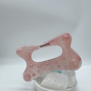 Yzontro 레진디톡 괄사 마사저두피 바디 얼굴 승모근 지압 림프순환 개선, 호박색, 1세트