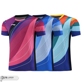 羽球衣 李寧羽球服 Li-Ning 運動服 T恤 運動上衣 短T 親子裝 情侶裝 團體服 速干排汗 吸濕 B0 9009