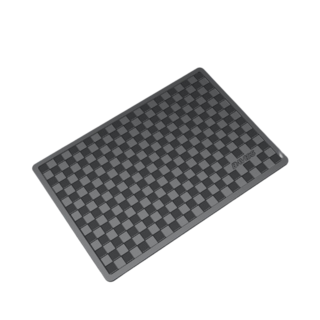 DAVISS汽車儀表板防滑墊格紋款，保護儀表板防曬防滑，簡約時尚提升內裝質感, 黑, 中:180*125mm