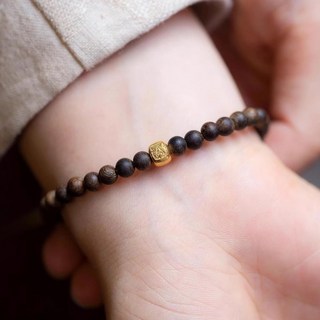 라온모아 소원 성취 침향나무 염주 팔찌